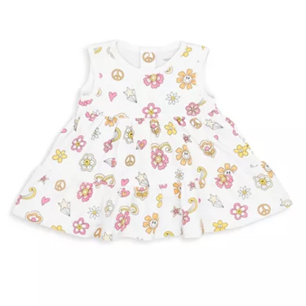 Noomie Girls' Groovy Print Dress & Bloomers - Baby size 0 - 3 months